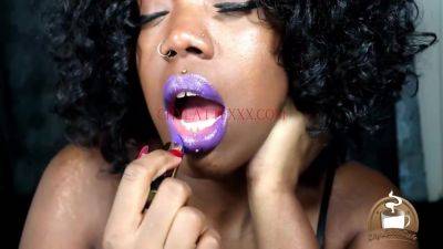 Purple Kisses Purple Lipstick Joi - upornia.com