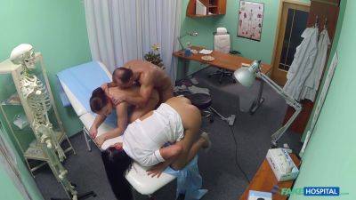 Doc, Cleaner, Nurse Xmas Threesome Sex - videomanysex.com