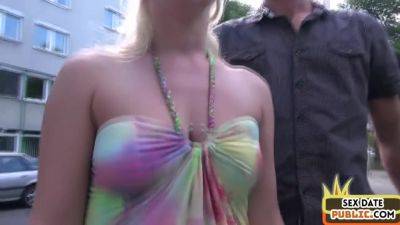Public amateur German babe fucked outdoor after casting - txxx.com - Germany