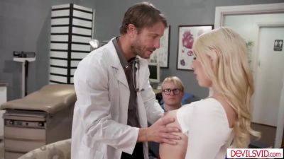 Kay Lovely - The Doctor, Big T And Kay Love In Doctor Fucks Patient In Front Of Husband - upornia.com