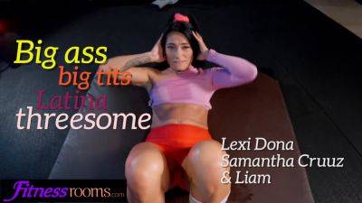 Lexi Dona - Lexi Dona & her ebony gym buddy get wild with big dicks & big boobs - sexu.com - Colombia