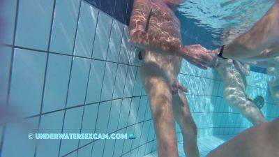 Hot Older Couple Arouses Each Other Underwater - hclips.com