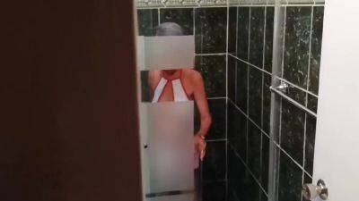 I Watch My Stepmom Masturbate While Cleaning The Shower - upornia.com