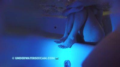 The Lonely Blue Light Tries To Illuminate Her Beautifully Shaved Pussy - hclips.com