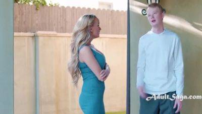 Charlotte Sins - Pristine Edge - Jimmy Michaels - Stepmother Punishes Stepson with Neighbor's Demands as Repentance - porntry.com