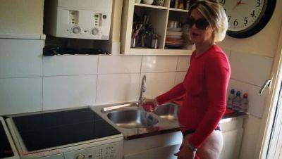 Lustful Mother-In-Law, Karina, Cleans in Lingerie to Tempt Her Step-Son, Fredo - xxxfiles.com