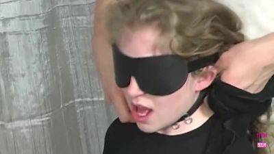 Blonde In Stockings Is Tied Up And Fucked With A Butt Plug In Her Ass - upornia.com