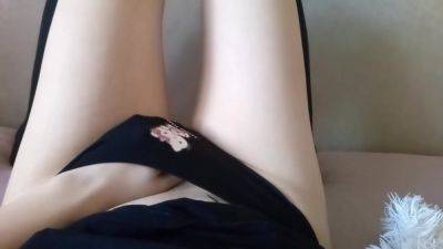 Playing With My Pussy Wearing Hello Kitty Panties And Stockings - upornia.com - Russia - North Korea