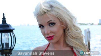 Savannah Stevens flaunts her massive knockers in a bikini for your viewing pleasure - sexu.com