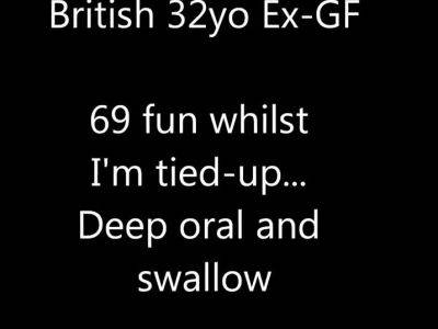 British Ex-Girlfriend Facesitting and Cum Swallowing - drtuber.com - Britain