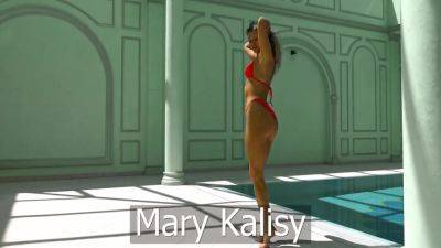 Mary Kalisy - Sexy Brunette Milf In Red Lingerie - Mary Kalisy - upornia.com