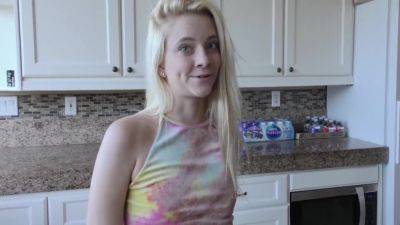 Riley Star - Watch Cute Blonde Teen 18+ Hop Up On Her Stepdaddies Cock - hotmovs.com - Usa