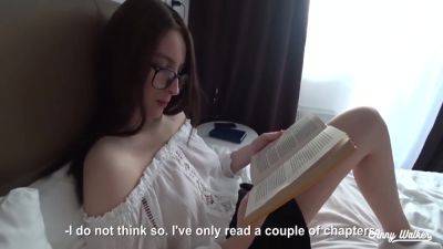 Hot Stepsister Reading A Book And Playing With My Dick With Anny Walker - hclips.com