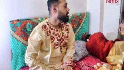 Newly Married Wife Fucked By Husband And Stepbrother In Law Together. A Hardcore Threesome - desi-porntube.com - India