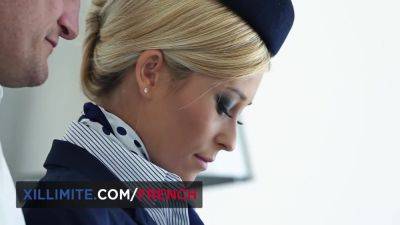 The Flight Attendant Does A Sexy Break Before The Take Off - hotmovs.com