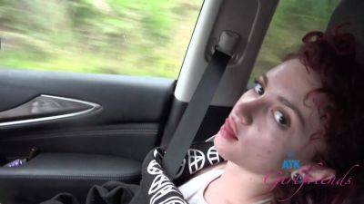 Lola Plays With Herself For Daddy In The Car, And Can't Wait To Get Your Cock - hotmovs.com