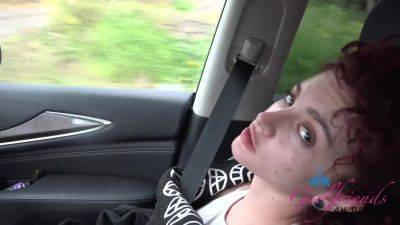 Lola Plays With Herself For Daddy In The Car, And Can't Wait To Get Your Cock - hotmovs.com