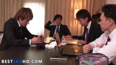 Fantastic Asian office lady, Anju Akane, gets gang-banged by 2 folks in this molten JAPANESE XXX scene! - txxx.com - Japan
