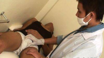 Pissing Asian twink fucked in infirmary - drtuber.com