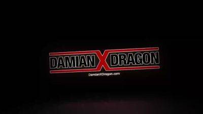 Inked Rikiya Worships Damian Dragon Before Riding - drtuber.com