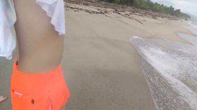 I Find A Lonely Girl On The Beach And She Sucks My Cock - hotmovs.com