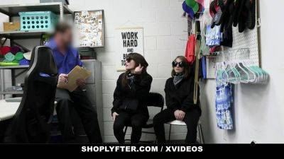 Mia Taylor & Dakota Burns get their tight pussies searched after being caught shoplifting & doggystyled by officer - sexu.com