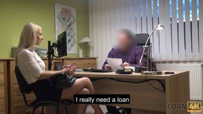 Amy douxxx gets naughty with the loan officer during an interview - sexu.com - Hungary