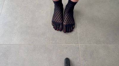Amazing Footjob In Sexy Toe Socks - hotmovs.com