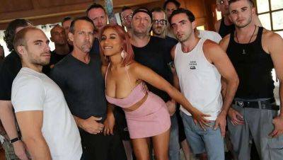 Jake Adams - Eric John - Nathan Bronson - Jack Vegas - Mark Zane - Stirling Cooper - Johnny Goodluck - Sam Shock - Filthy Rich - Dan Ferrari - Zac Wild - Wrex Oliver - Chad Diamond - Young, Busty African American Teenager Experiences 15 White Male Members in a Blowbang (Jenna J Foxx) - porntry.com - Usa