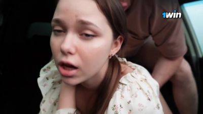 2 - Stepsister Paid With A Blowjob For A Ride. Fucked In The Car - Deluxe Bitch - hclips.com
