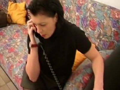 A Brunette Girl Gets Aroused When She Receives A Hot Phone - hclips.com