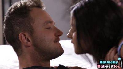 Raunchy babysitter gets licked and fucked by her BF at home - hotmovs.com