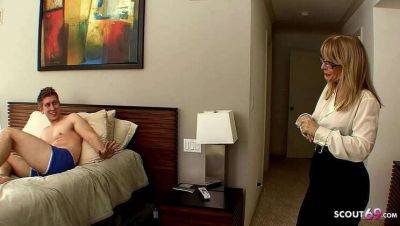 Nina Hartley - Danny Wylde - Mature Step-Mom Nina Hartley Catches Boy Jerking, Fucks Him - Full Porn - veryfreeporn.com