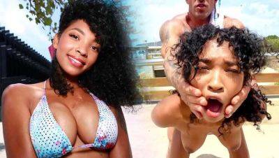Emilio Ardana - Ebony Latina Barbie Rous Gets Hardcore Action Outside - veryfreeporn.com