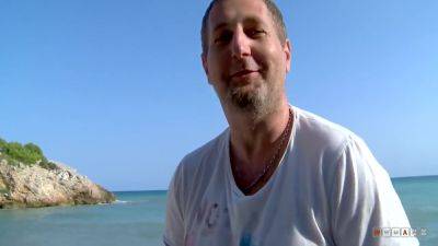 Is Cheating On Her Boyfriend On The Beach 12 Min - Horny Blonde - hotmovs.com