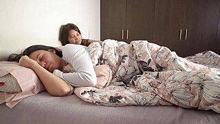 Chanel - Scarlett - My best friend is feeling sad and we snuggle in her husband's bed together - ah-me.com