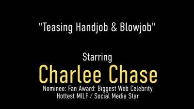 Big Boobed Blonde Charlee Chase Sucks and Hand Fucks Husband - hotmovs.com