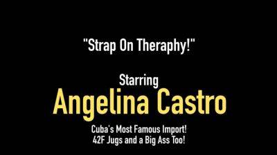 Therapist Angelina Castro StrapOn Fucks Mature Sexy Vanessa - hotmovs.com