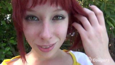 Young Redhead Zoey Nixon Takes Hardcore Action with Older Man - porntry.com