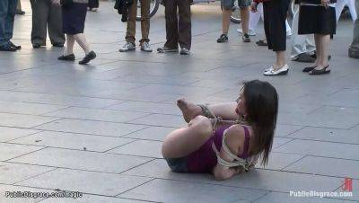 James Deen - Spanish hottie Samia Duarte gets dominated and punished in public by James Deen - porntry.com - Spain