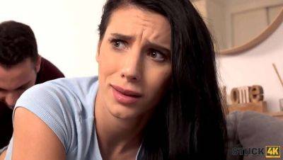 Nelly Kent - Stuck Brunette Nelly Kent Gets Fucked Hard in Doggystyle After Hand Gets Trapped - porntry.com