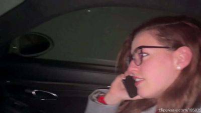 Carolina Iena Gives Hot Blowjob and Footjob in Car - Redhead Italian Babe with Tattoos - xxxfiles.com - Italy