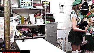 Will Pounder - Shoplyfter - Girl Scout Cuties Get Caught and Punished by Security Officer for Scamming Costumers - ah-me.com
