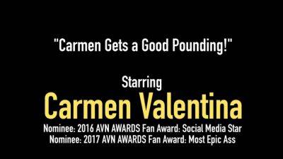 Petite Blonde Carmen Valentina Pussy Fucked by Hard Cock - hotmovs.com