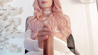 Sexy Trans Babe Jerking Her Dick On Liveshow - ah-me.com