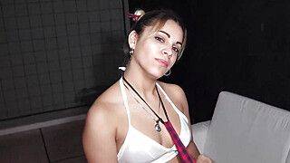 Nerdy woman Virgin likes to blow the director's dick, she only guzzles milk - wonderful XXX! - ah-me.com