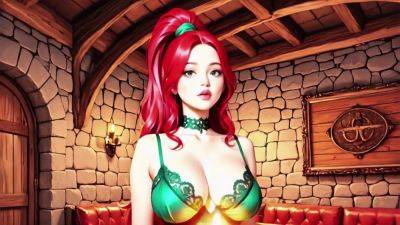 Divine Elixir - Fantasy Sorceress Summons a Dungeon Master for an Intimate Ritual AI Animation - hclips.com