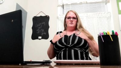 Naughty Teacher Nichole Madison JOI in Office - She's Pregnant With Your Baby! - veryfreeporn.com - Britain