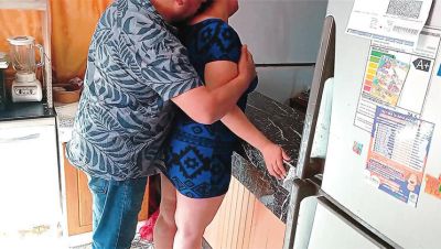 Horny BBW Kelly Mom Stepdaughter Fucked Hard by Older Stepdad in Kitchen - veryfreeporn.com - Usa