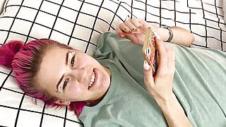 Jayden Jaymes - She was mad on me, but love my dick more. POV, blowjob, missionary, creampie - ah-me.com